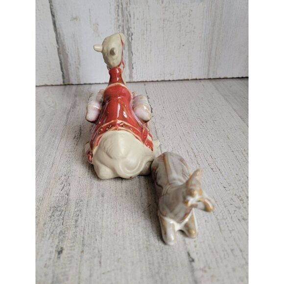 Nativity scene barn animals camel cow set Xmas figure - Picture 4 of 8